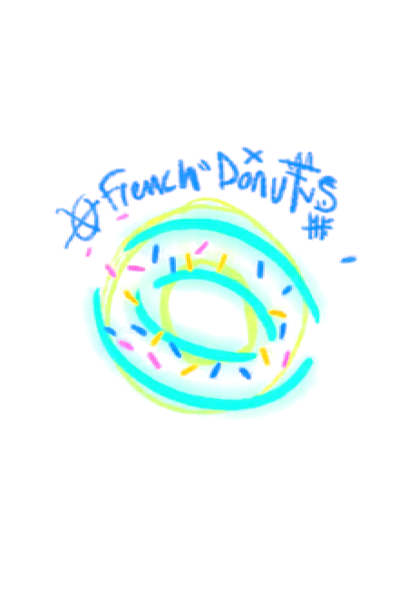 Logo French Donuts animé